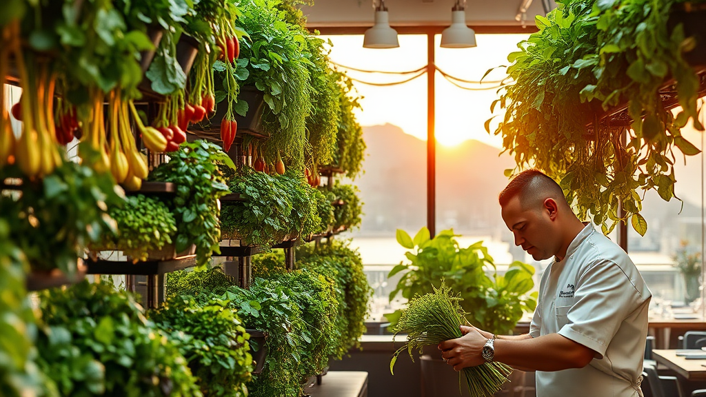 Vertical Farming in der Gastronomie revolutioniert die Frische und Nachhaltigkeit von Zutaten. Entdecke innovative kulinarische Möglichkeiten für deine Menüs.