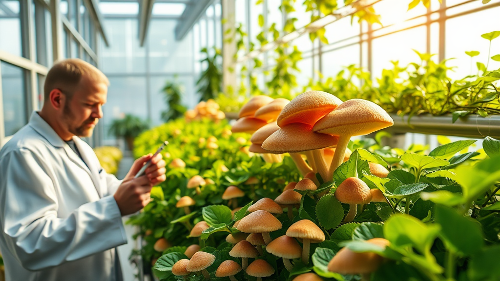 Erlebe die Zukunft der Nahrungsmittelproduktion mit Vertical Farming und Pilzen – nachhaltig, effizient und lecker direkt aus urbanen Höhlen.