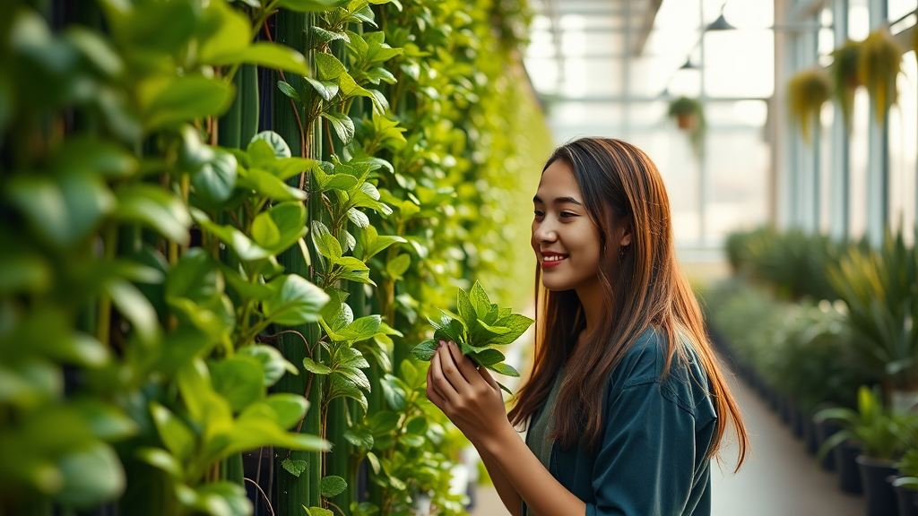 Entdecke die besten Pflanzen für Anfänger im Vertical Farming, die einfach zu pflegen sind und schnell wachsen für nachhaltigen Genuss.